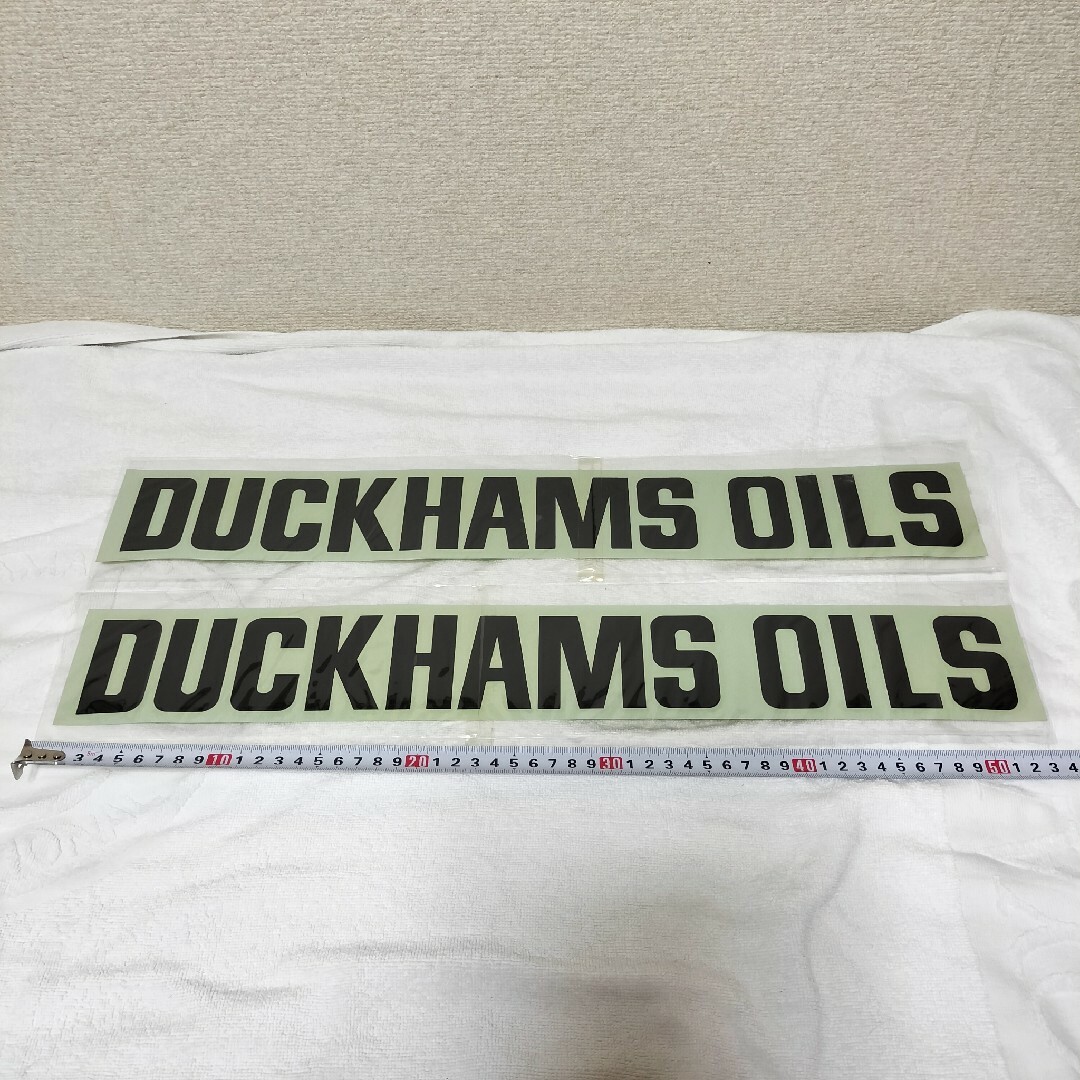 DUCKHAMS OILS ダッカムス ステッカー 2枚 TA64セリカなどに 自動車/バイクの自動車(その他)の商品写真