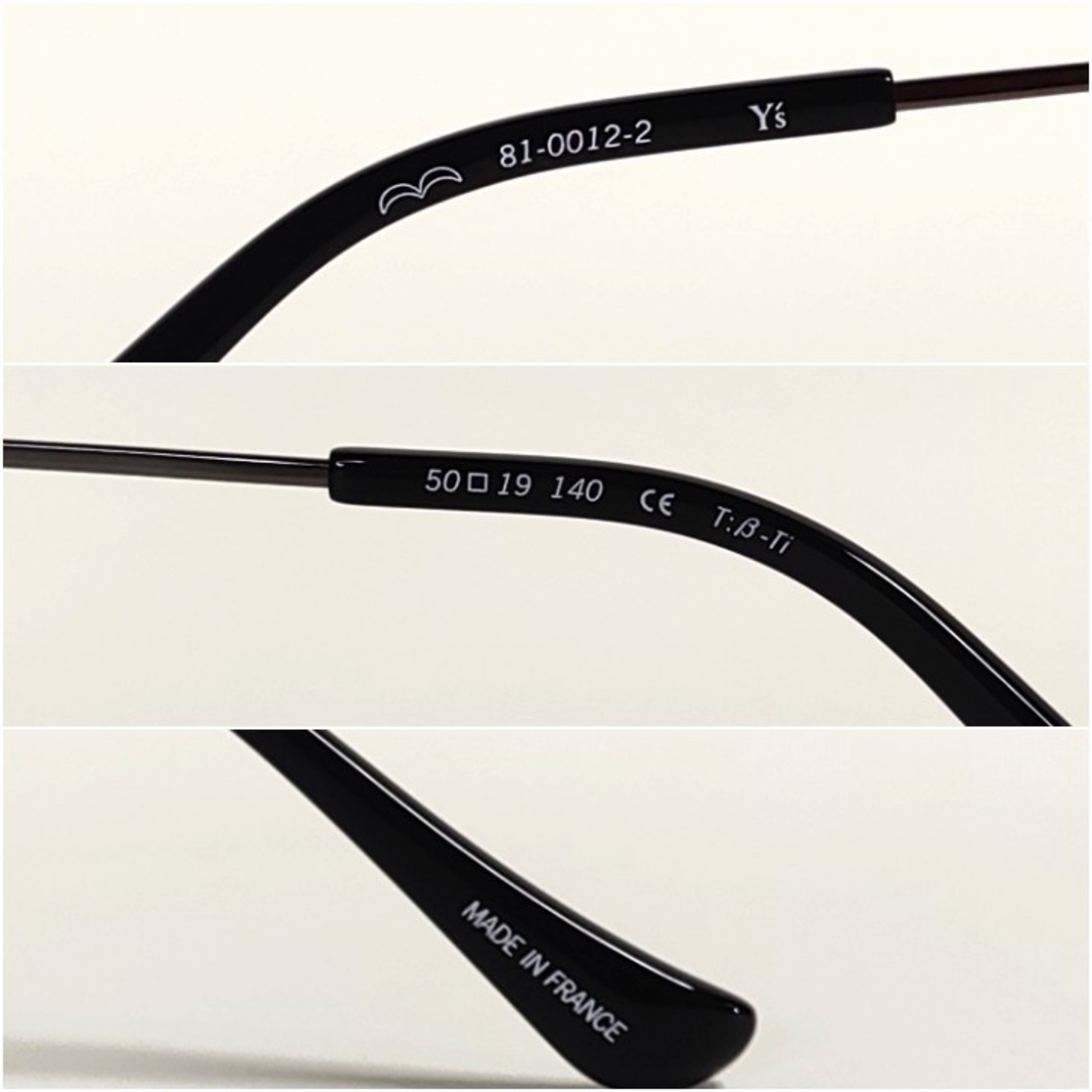 Y's(ワイズ)のY's メガネフレーム フルリム フランス製 81-0012-2 メンズのファッション小物(サングラス/メガネ)の商品写真