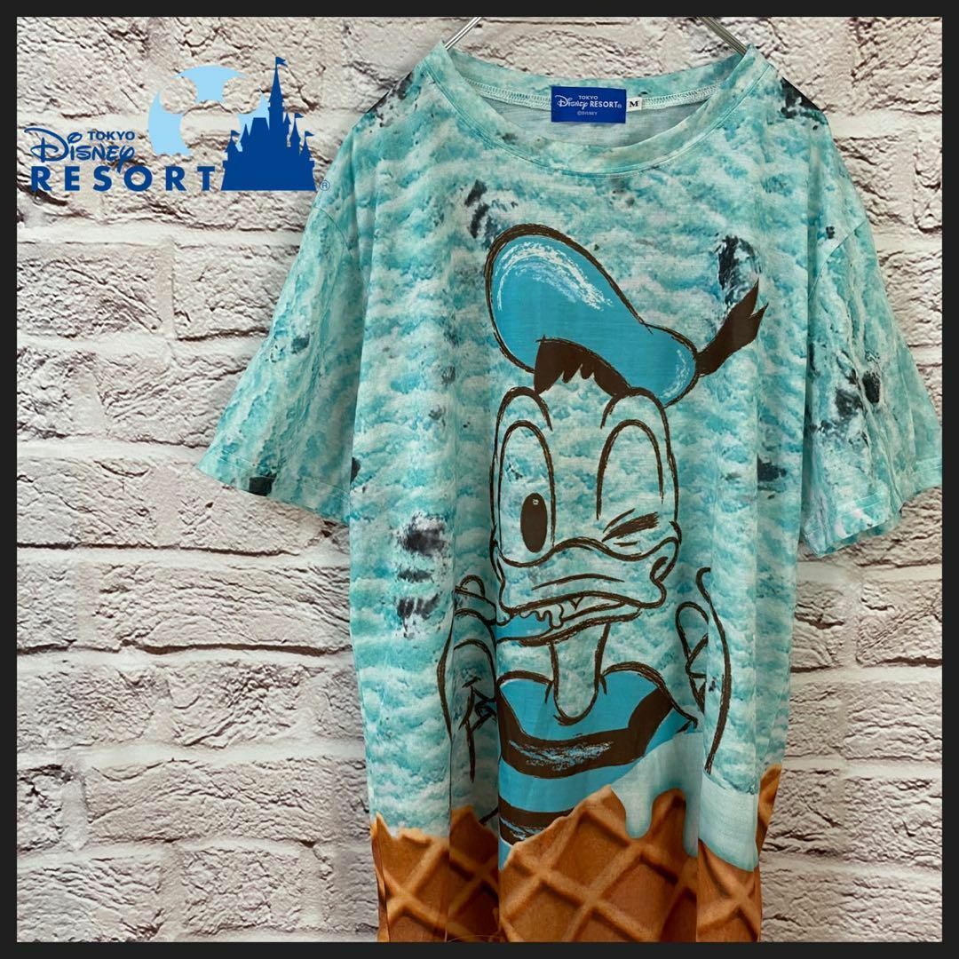 Disney(ディズニー)のDisney RESORT Tシャツ　ドナルド　[ M ] メンズのトップス(Tシャツ/カットソー(半袖/袖なし))の商品写真