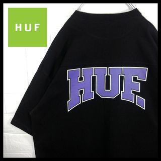 HUF - 《HUF(ハフ)》ビッグロゴ 切り替え フットボールTシャツの通販