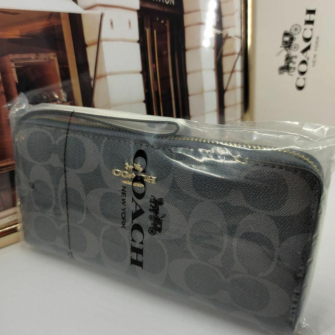 海外販売× 新作□未使用⏹️C5889 イエロー Big COACH コーチ 長財布