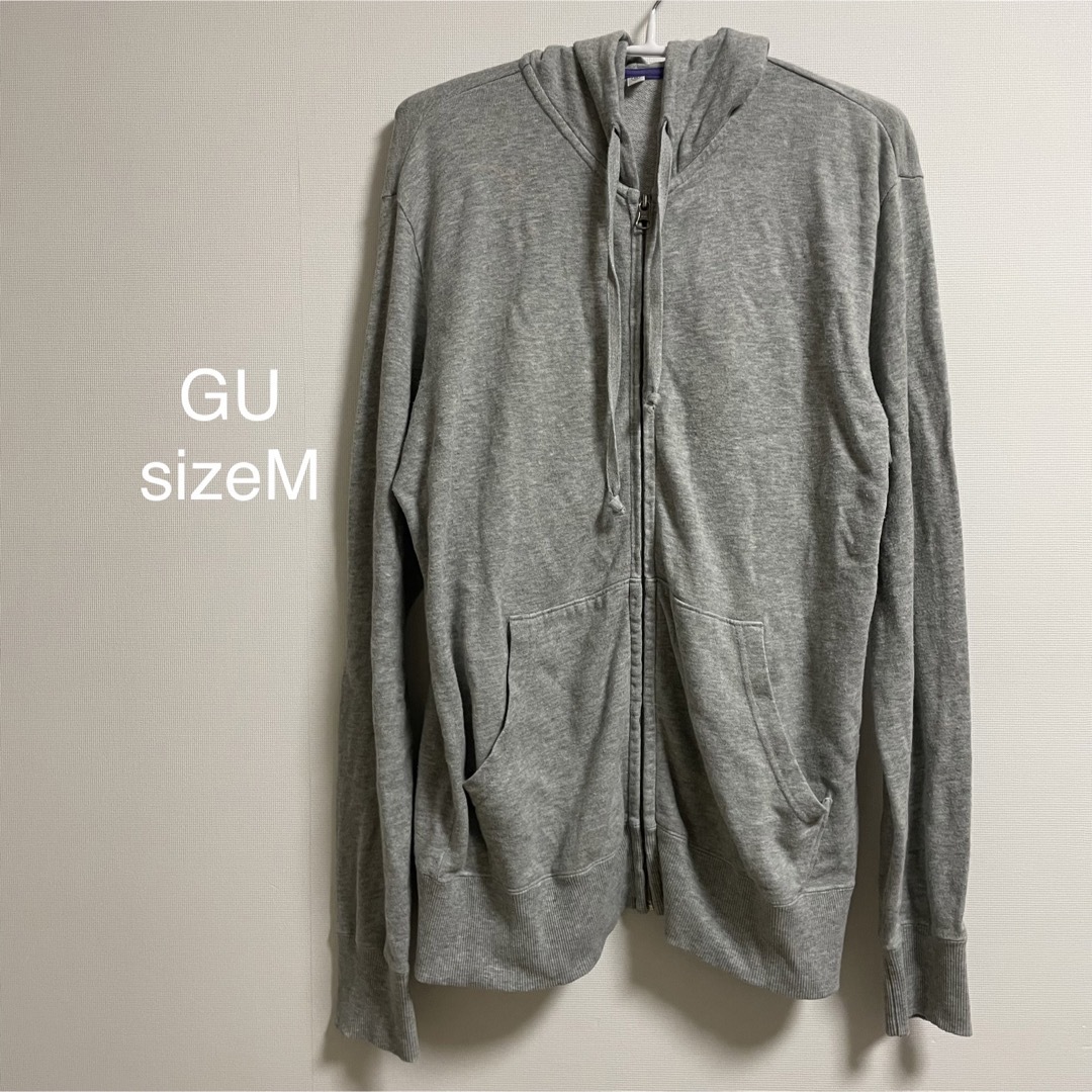 GU(ジーユー)の☆sizeM☆ GU ジーユー パーカー グレー レディースのトップス(パーカー)の商品写真