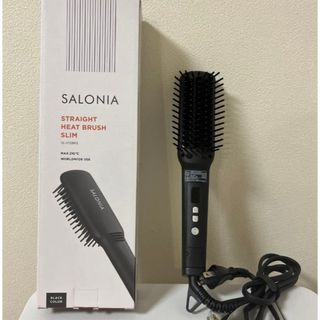 サロン(SALON)の【美品】SALONIA サロニア☆ストレートヒートブラシ スリム(ヘアアイロン)