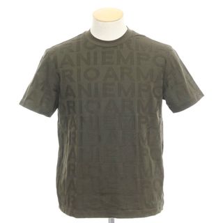 エンポリオアルマーニ(Emporio Armani)の【中古】エンポリオ アルマーニ EMPORIO ARMANI ハイゲージコットン ジャカードロゴ 半袖Ｔシャツ オリーブグリーン【サイズS】【メンズ】(Tシャツ/カットソー(半袖/袖なし))