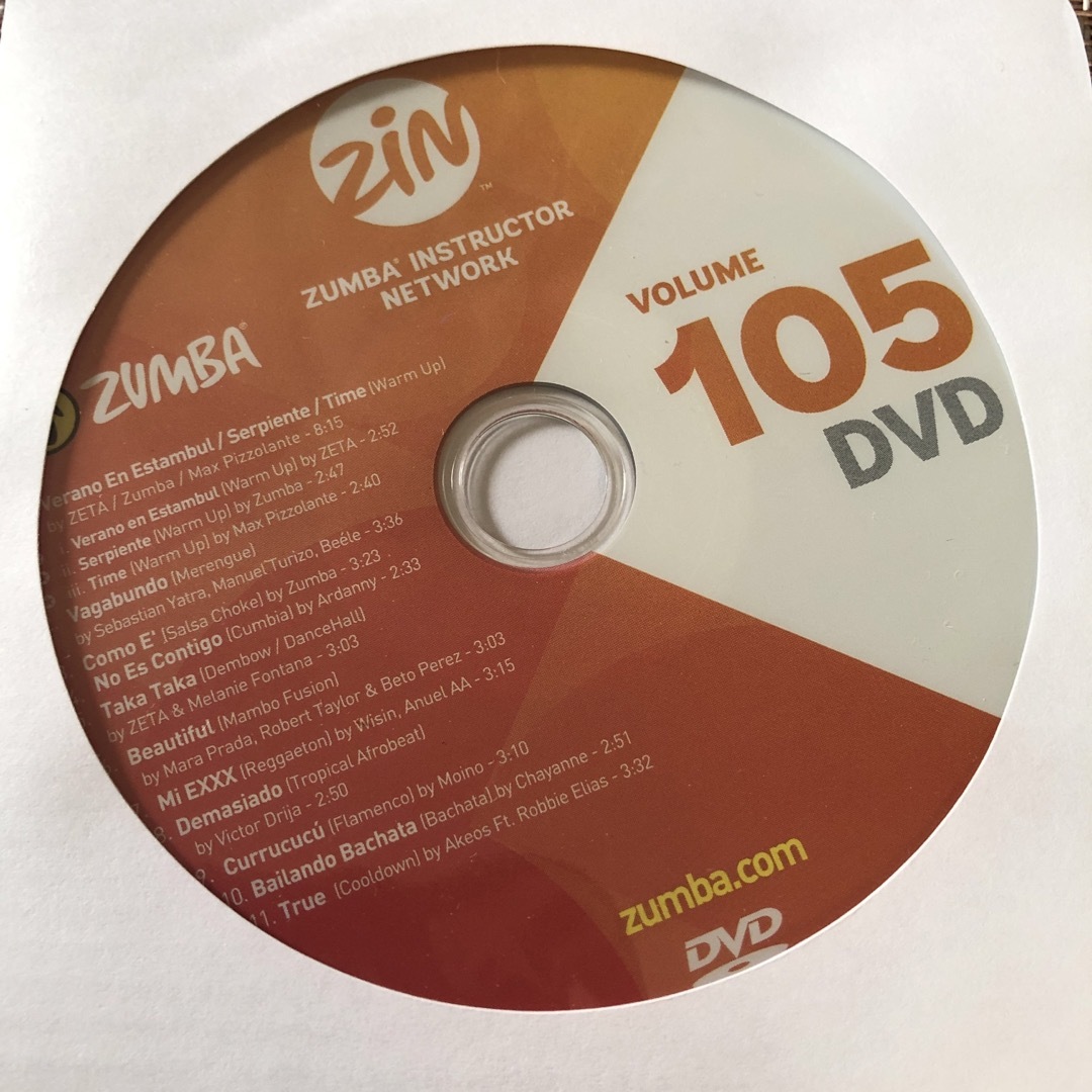 ZUMBA CD DVD ZIN105