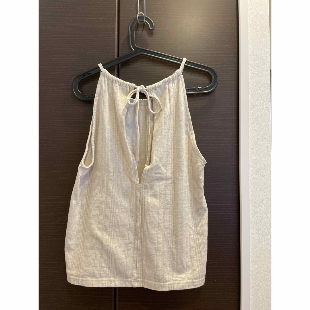 6 (ROKU)(ロク)の＜6(ROKU)＞COTTON RIB HALTER NECK CAMISOLE レディースのトップス(キャミソール)の商品写真