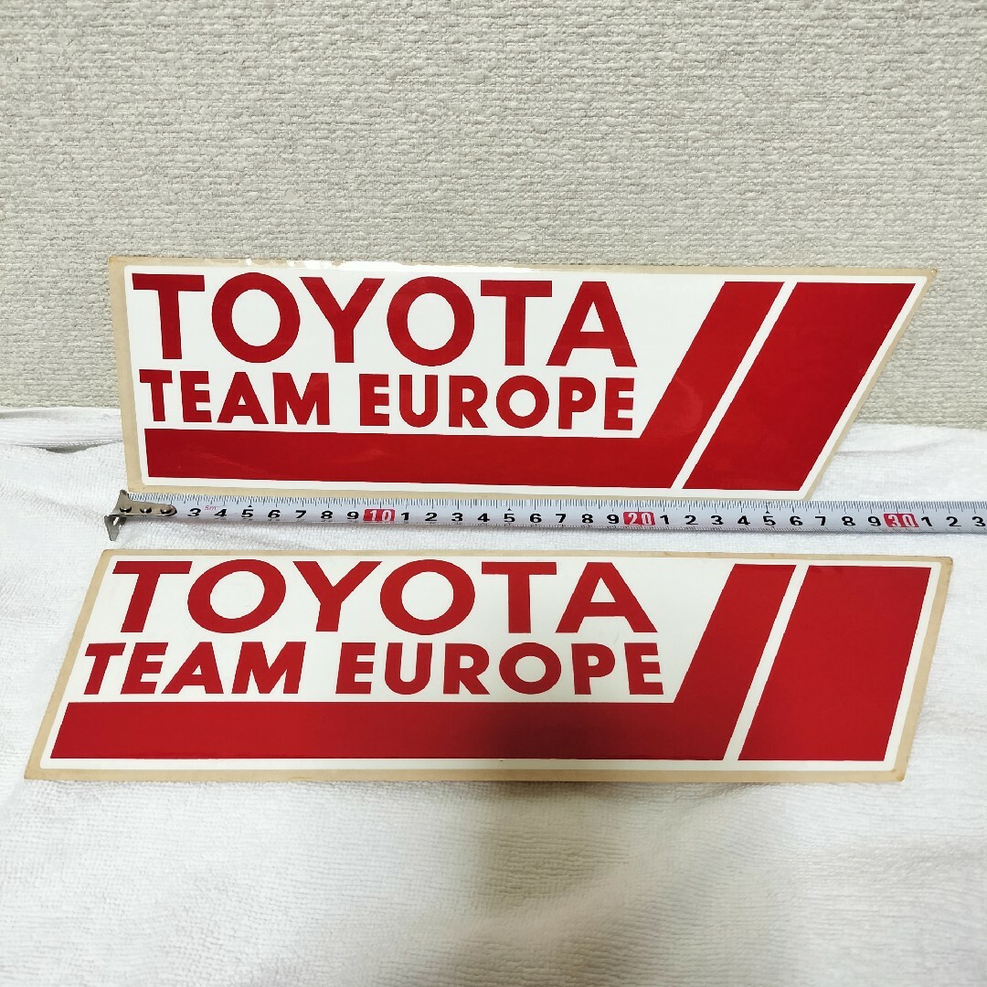 当時物 TTE TOYOTA TEAM EUROPE ステッカー2枚 セリカなど