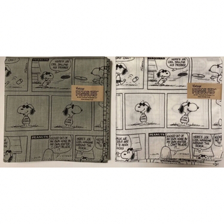 スヌーピー(SNOOPY)のジョークール　コミック　SNOOPY 2枚まとめ売り　ギフト　大判ハンカチ　(ハンカチ)