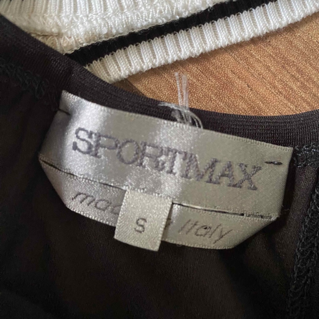 SPORTMAX（MAX MARA）(スポーツマックス)のスポーツマックス(SPORTMAX)美品！デザイン重ね着風タンクトップスポーツに レディースのトップス(タンクトップ)の商品写真