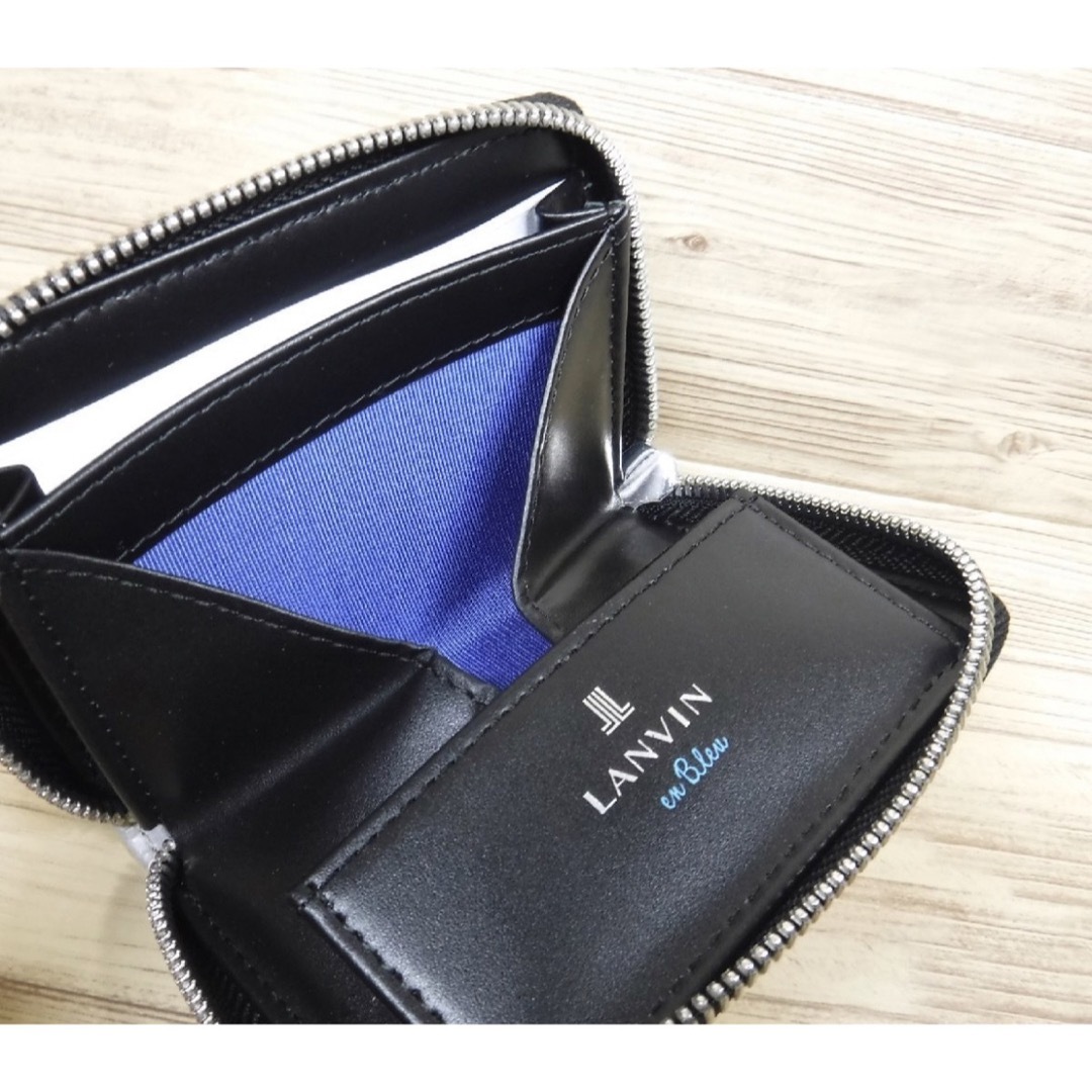 LANVIN en Bleu(ランバンオンブルー)のランバンオンブルー 定価11000円 白 小銭入れ ミニ財布 山羊革 男女兼用  メンズのファッション小物(コインケース/小銭入れ)の商品写真