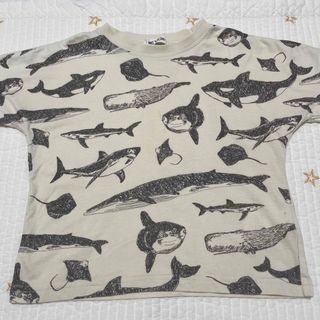 メイクユアデイ(MAKE YOUR DAY)のメイクユアデイ　お魚柄Tシャツ(Tシャツ/カットソー)