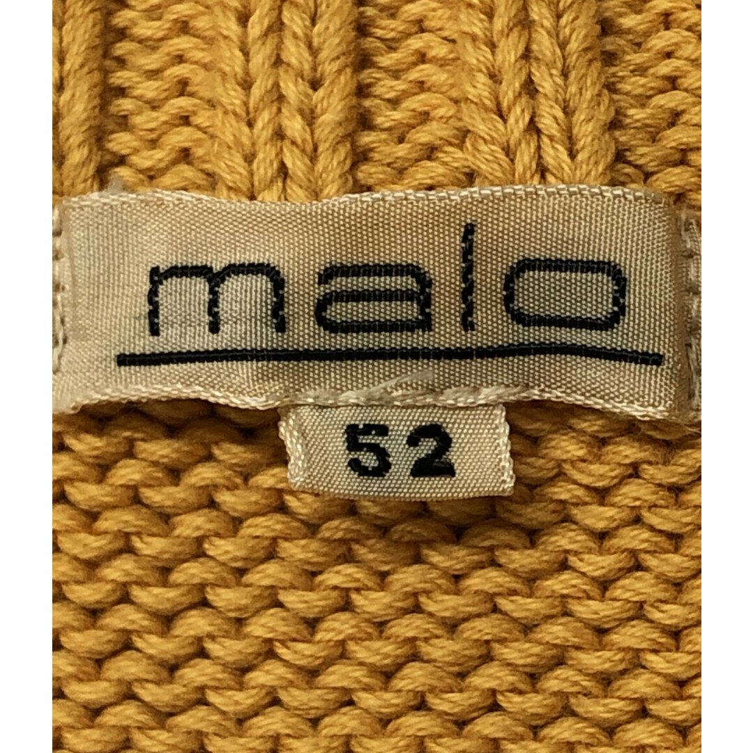 美品 マーロ MALO ハーフジップニット    メンズ 50