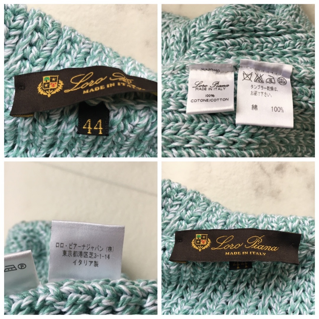 LORO PIANA - 美品 Loro Piana ロロピアーナ コットン サマーニット