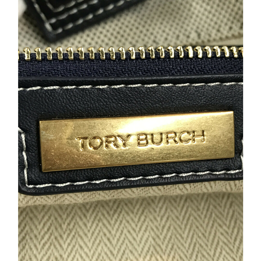 表面ポケット訳あり トリーバーチ TORY BURCH キャンバストートバッグ レディース