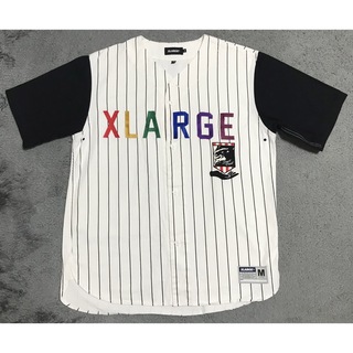 エクストララージ(XLARGE)のxlarge ストライプ　ベースボールシャツ(Tシャツ/カットソー(半袖/袖なし))