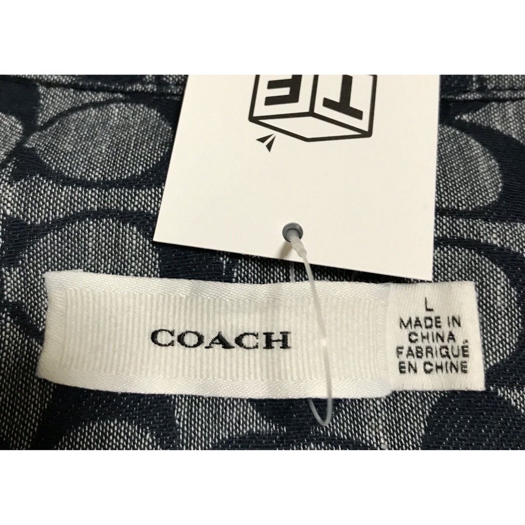 coach シグネチャー総柄オープンシャツ