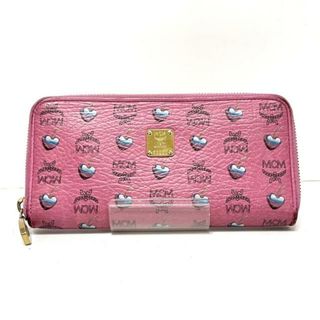 2022新作 Pre Autumn 未使用新品 MCM 長財布 エムシーエム ピンク