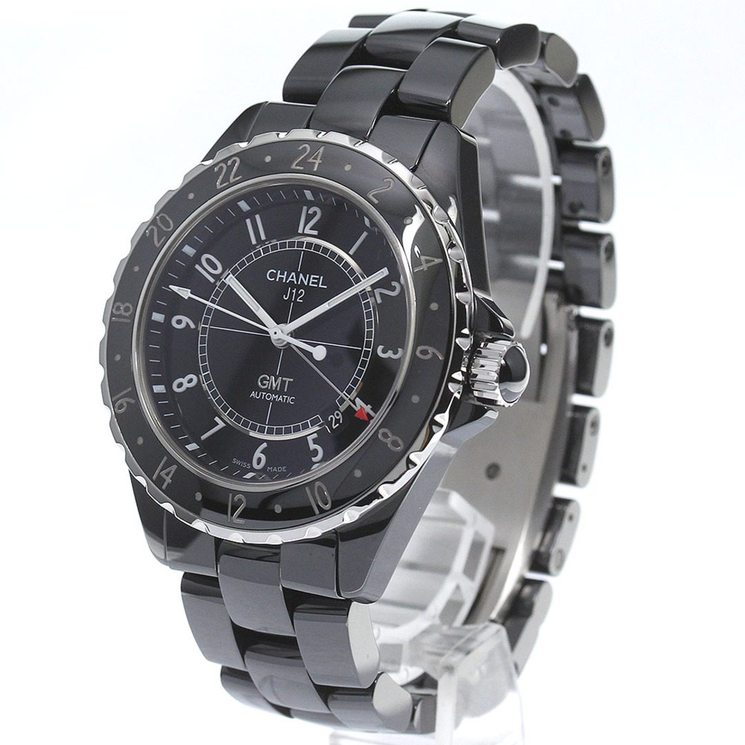 シャネル CHANEL H2012 J12 GMT ブラックセラミック 自動巻き メンズ 良品 _758047