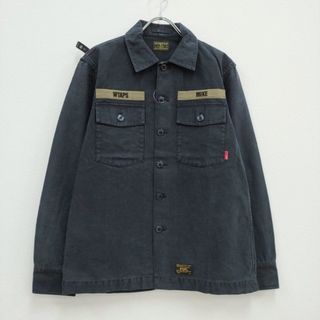 ダブルタップス(W)taps)のWTAPS ミリタリーシャツ BUDS LS/131LTDT-SHM01 サイズ2 長袖シャツ 13SS ブラック系 メンズ ダブルタップス【中古】3-0618M♪(シャツ)