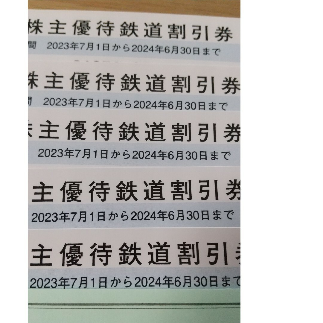 JR西日本　株主優待　鉄道割引券　1枚　2024年6月1日まで