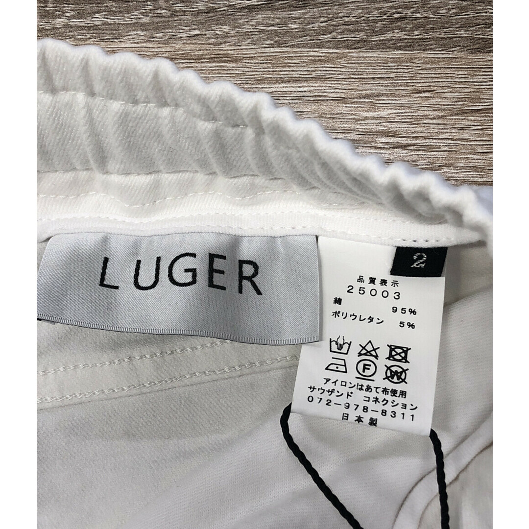 美品  LUGER ホワイトデニムパンツ    レディース 2