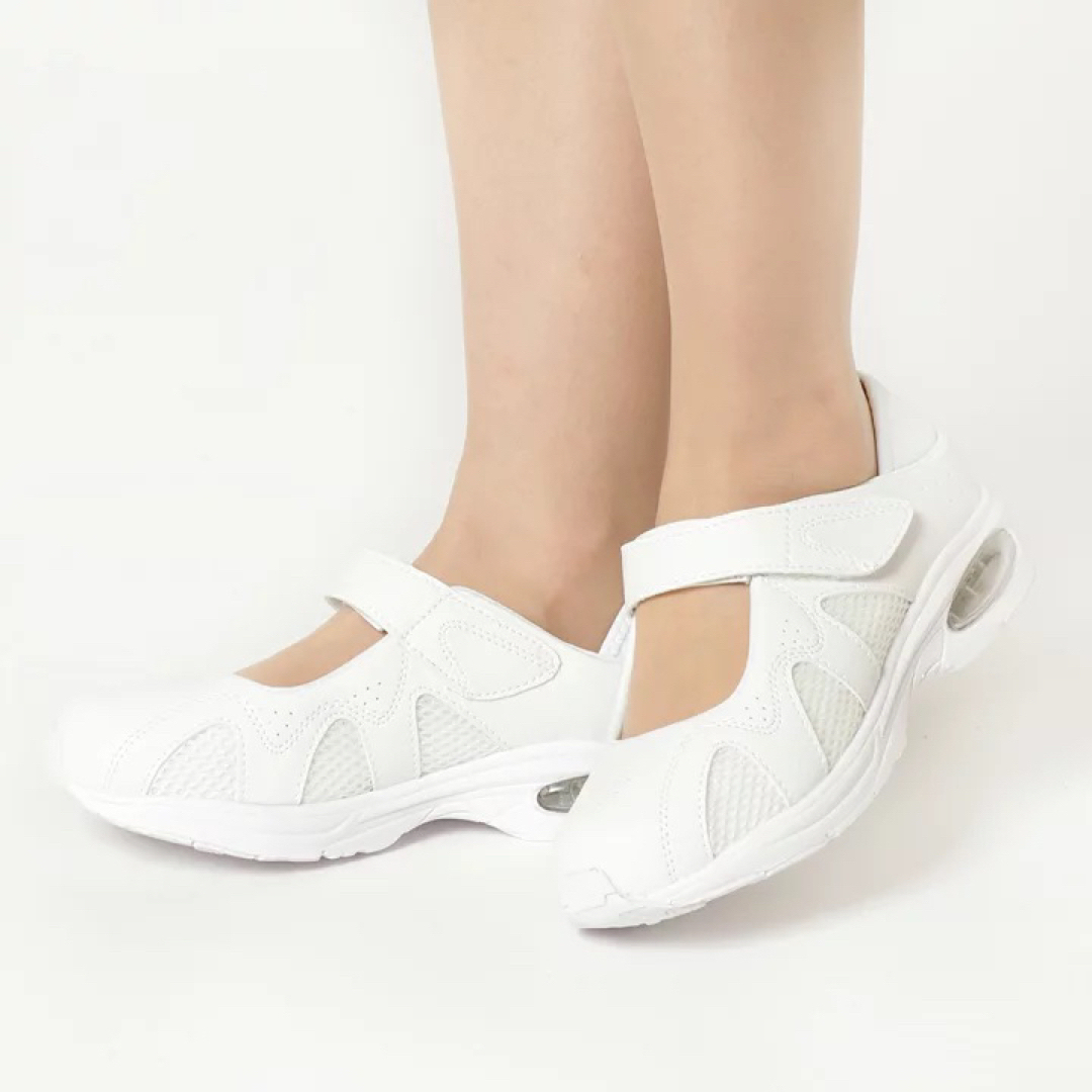 パルフェ　サイドメッシュエアソールナースシューズ　Ｌサイズ レディースの靴/シューズ(スニーカー)の商品写真