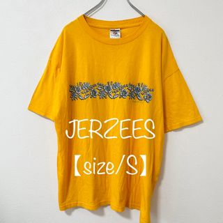 ジャージーズ(JERZEES)のJERZEES/ジャージーズ★半袖ハイビスカス柄サーフTシャツ★イエロー/黄★L(Tシャツ/カットソー(半袖/袖なし))