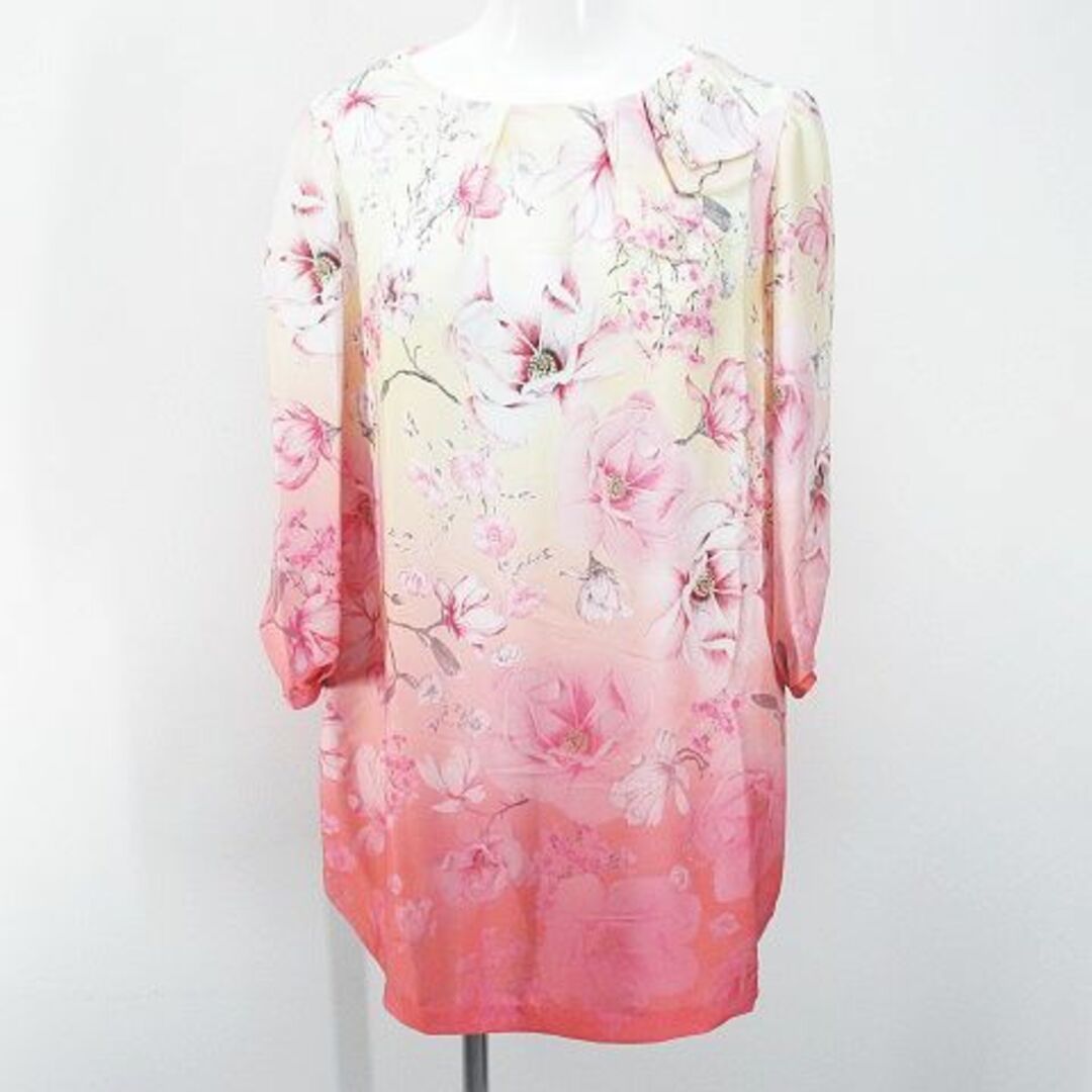 新品 AUSTIN REED オースチンリード花柄チュニックワンピースサイズ38-