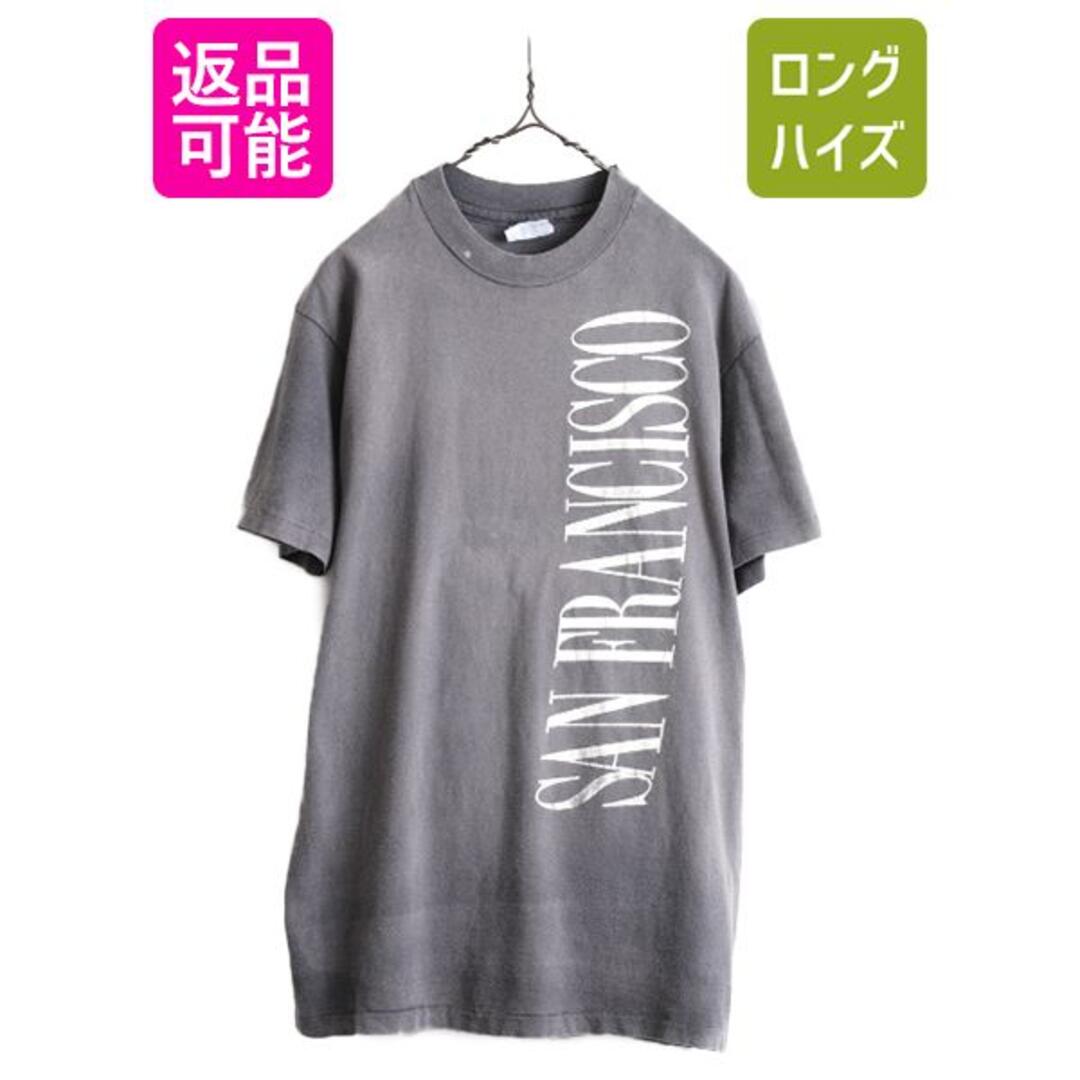 好雰囲気 80s USA製 プリント Tシャツ L ビンテージ シングルステッチ