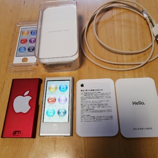 アップル(Apple)のまつ様専用　APPLE iPod nano 16GB　第7世代　シルバー(ポータブルプレーヤー)