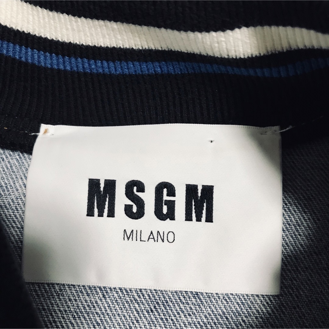 MSGM(エムエスジイエム)のmsgm デニムブルゾン メンズのジャケット/アウター(Gジャン/デニムジャケット)の商品写真