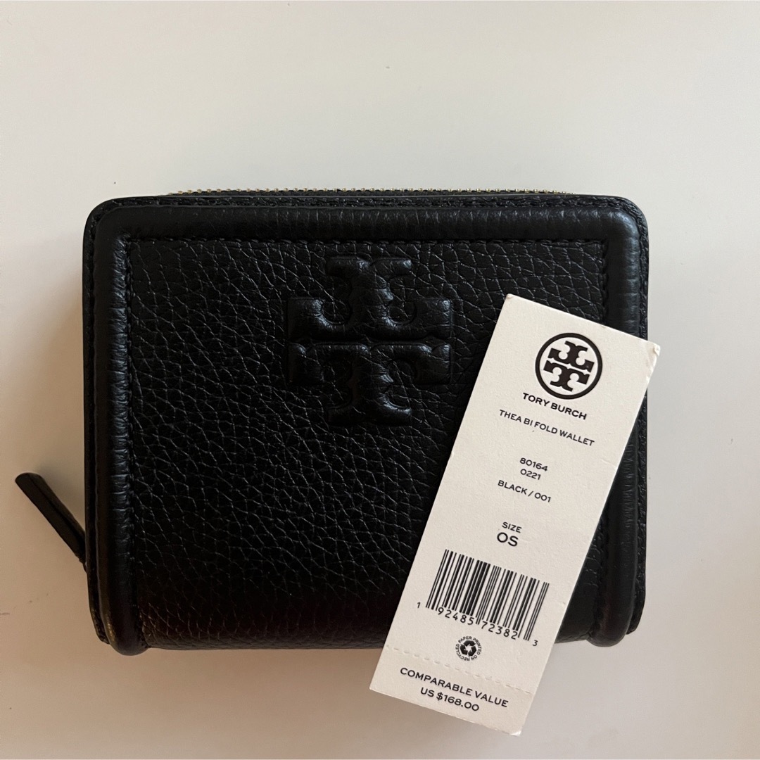 二つ折り財布 ティア ミニ財布 THEA BIFOLD WALLET BLACK 3