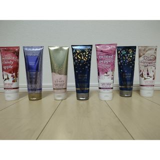 バスアンドボディーワークス(Bath & Body Works)の冬限定Bath＆Body Works 最高保湿ボディクリーム5本+おまけ2本付(ボディクリーム)