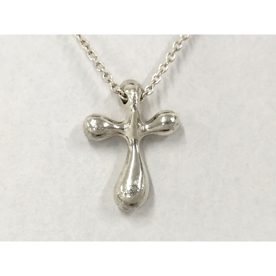 Tiffany&Co. ネックレス ティアドロップ クロス SV925 シルバー