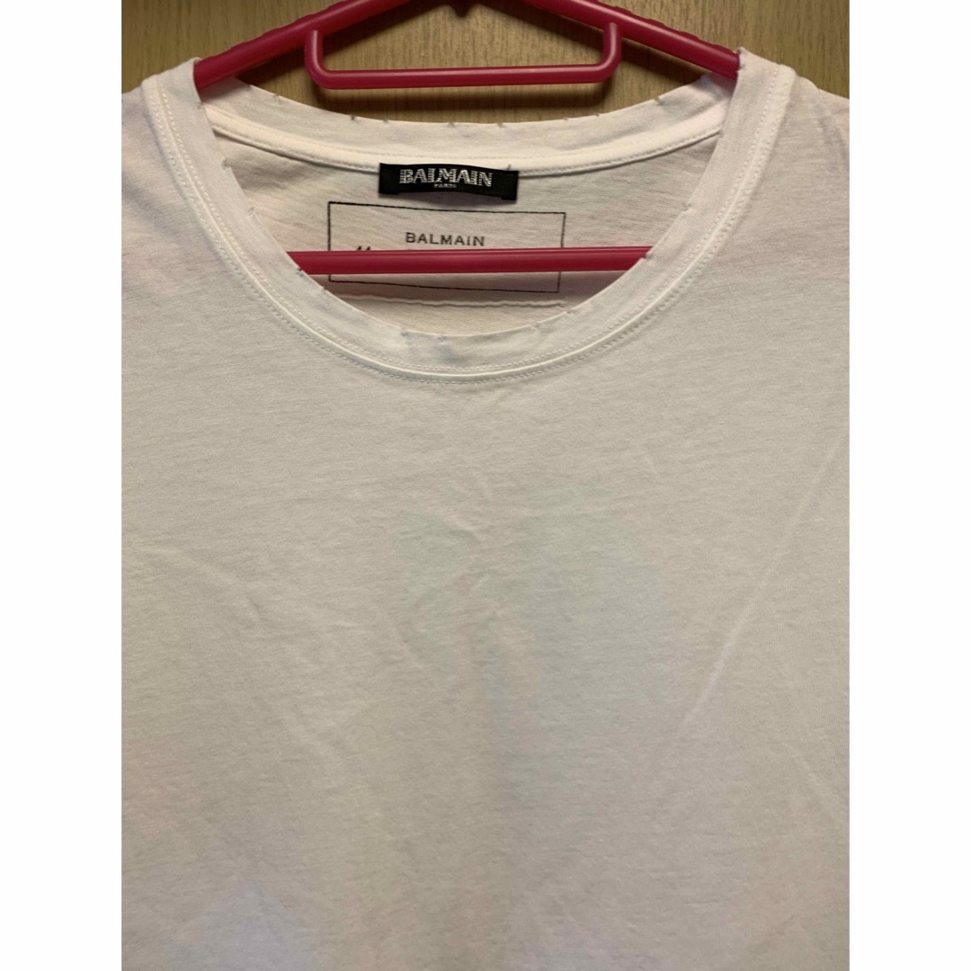 国内正規 BALMAIN バルマン ダメージ加工 Tシャツ | svetinikole.gov.mk