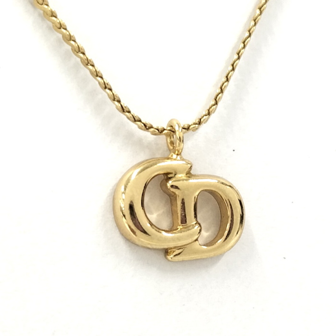 Christian Dior ネックレス ロゴ メッキ ゴールド Christian Dior ネックレス ロゴ メッキ ゴールド