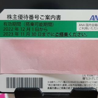 ANA株主優待券 1枚(航空券)