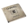 CHANEL ブローチ プレート ココマーク メッキ シルバー 97P