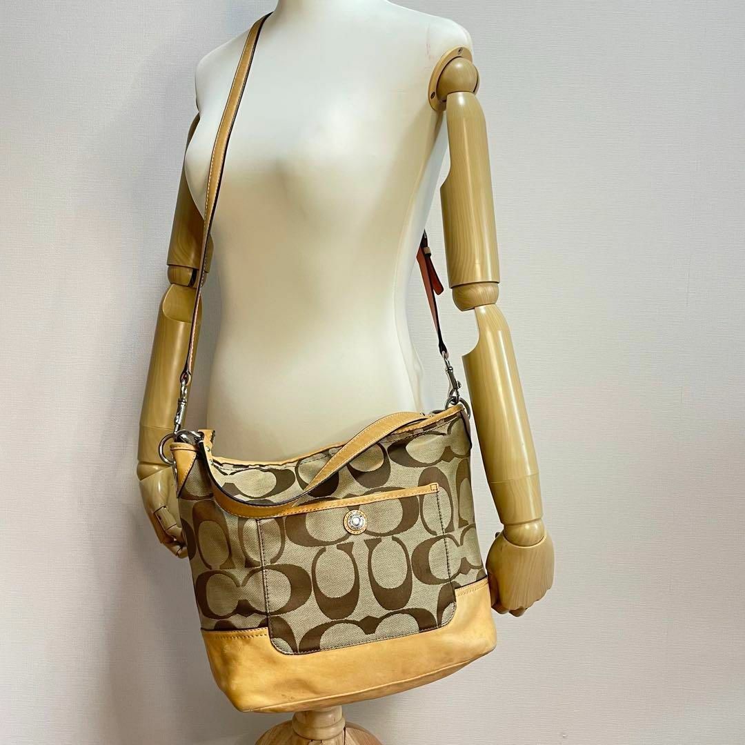 COACH - □美品□ COACH コーチ シグネチャー レザー 2way ショルダー