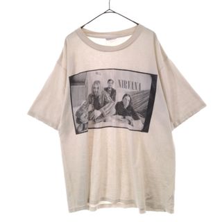 VINTAGE ヴィンテージ 90s NIRVANA PORTRAIT ニルヴァーナ カートコバーン ポートレートフォト半袖Tシャツ ホワイト