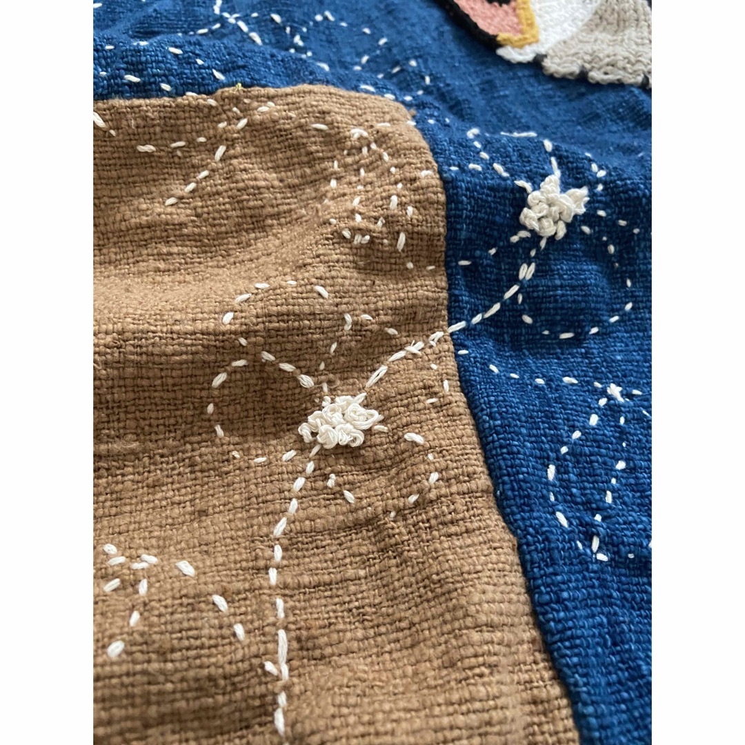 手作りハンドメイド手織り布刺繍蝶々パチワークワンピース - electrabd.com