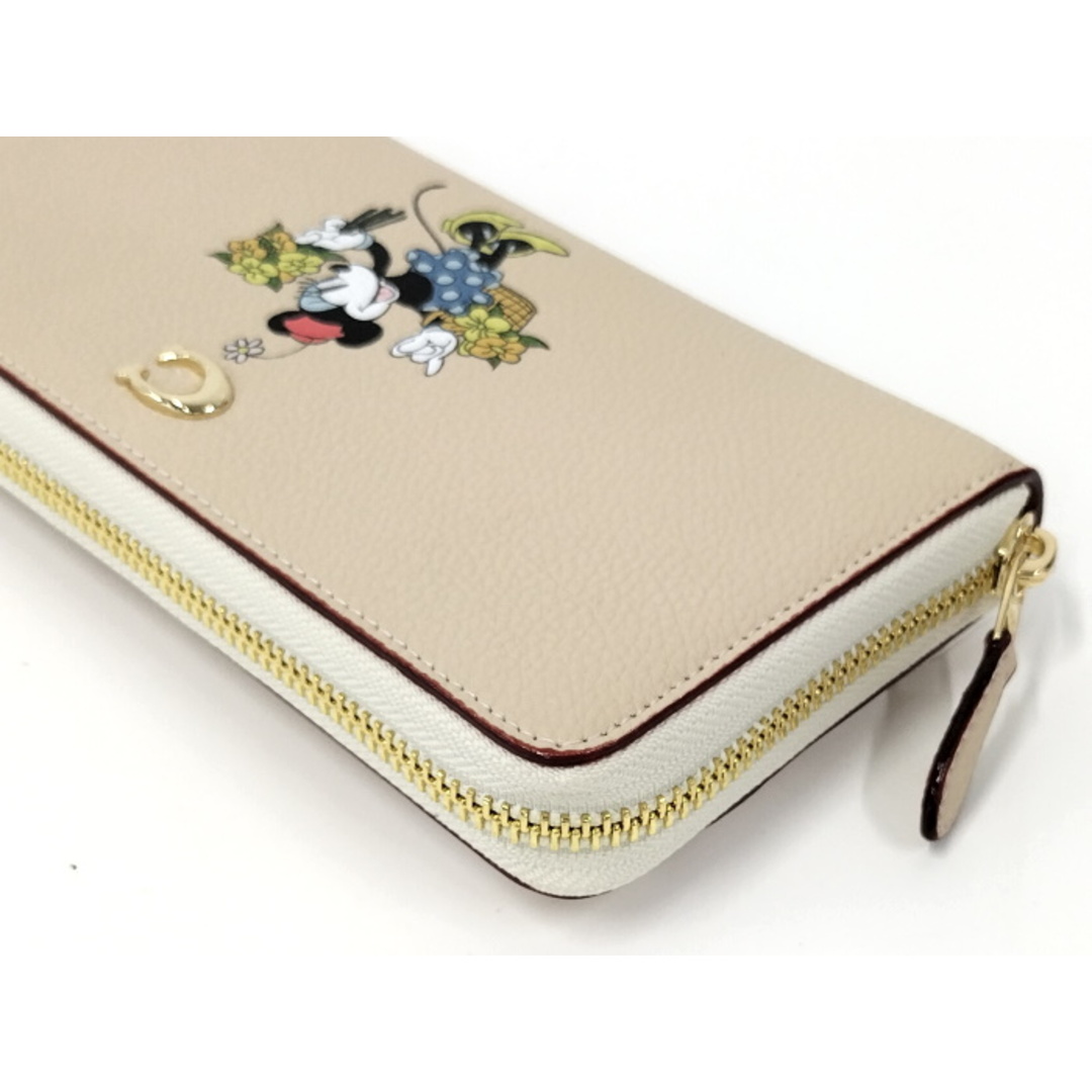 COACH ラウンドファスナー 二つ折り 長財布 ディズニーコラボ レザー
