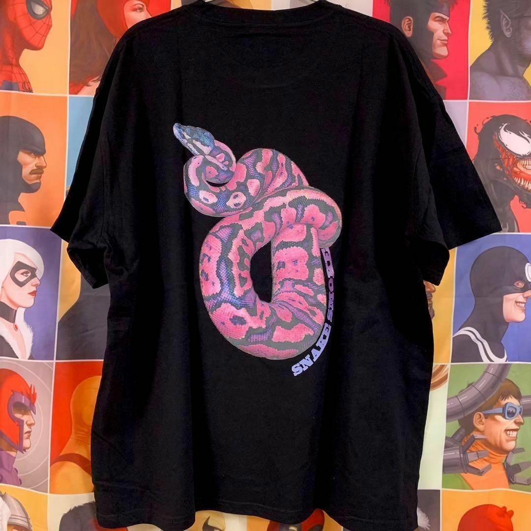 大蛇 ピンク Tシャツ 半袖 メンズ 新品 個性的 夏 HIPHOP ラッパー