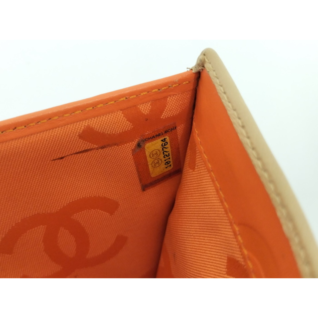 CHANEL - CHANEL カンボンライン 二つ折り財布 がま口 レザー CHANEL - CHANEL カンボンライン 二つ折り財布 がま口 レザー