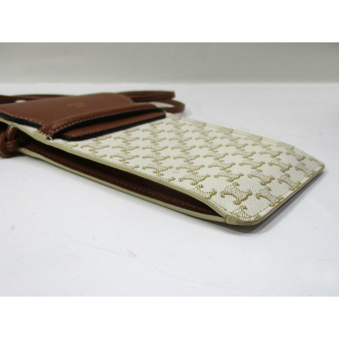 CELINE - CELINE セリーヌ フラップ付き モバイルポーチ スマホ CELINE - CELINE セリーヌ フラップ付き モバイルポーチ スマホ