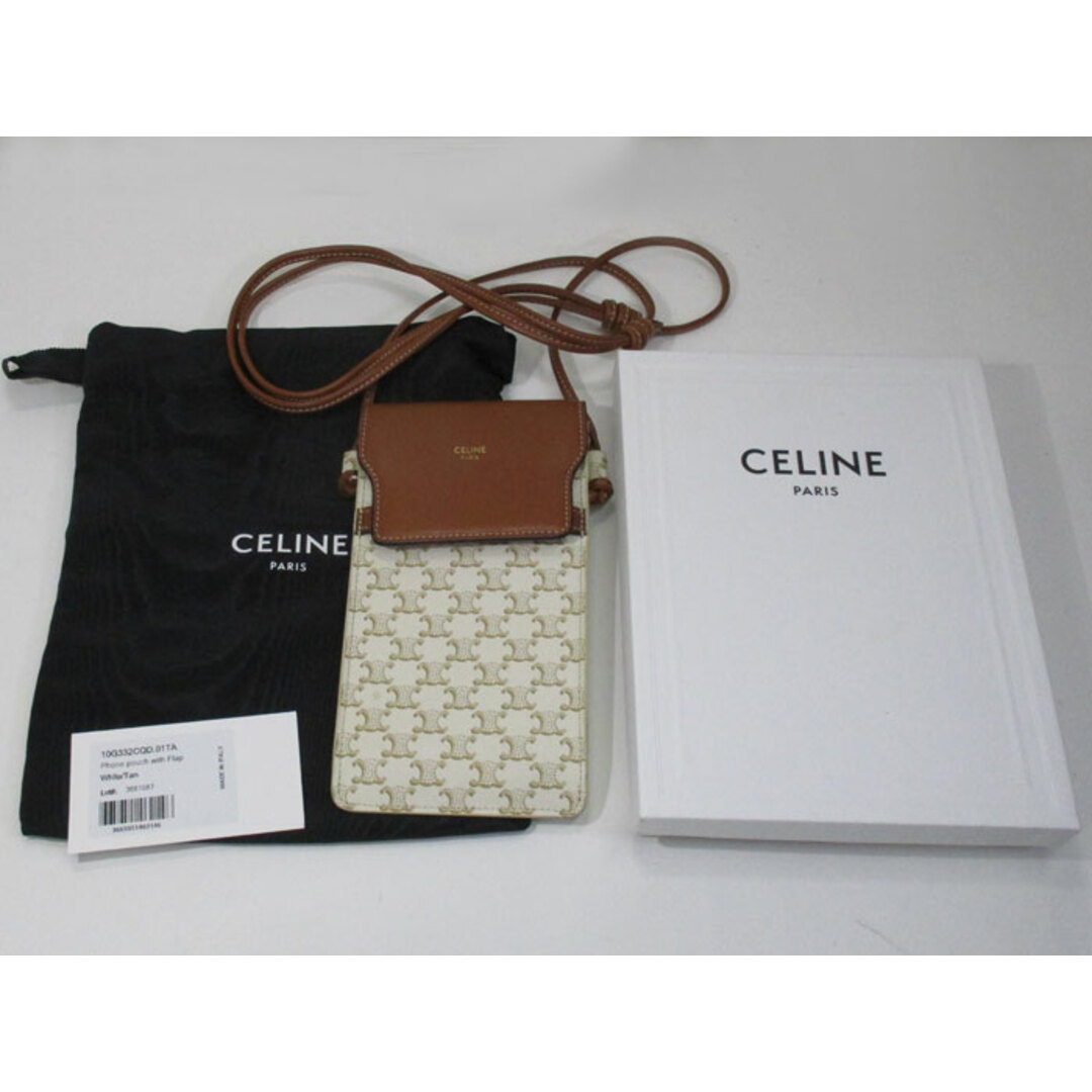 celine - CELINE セリーヌ フラップ付き モバイルポーチ スマホ 