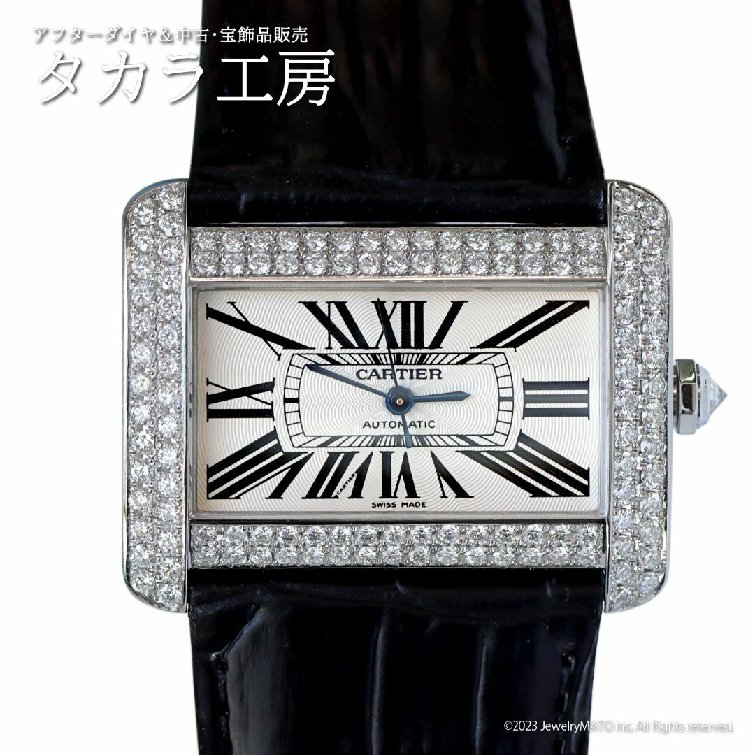 Cartier(カルティエ)の【鑑別書付き】 カルティエ 腕時計 タンクディヴァン LM ダイヤモンド メンズの時計(腕時計(アナログ))の商品写真