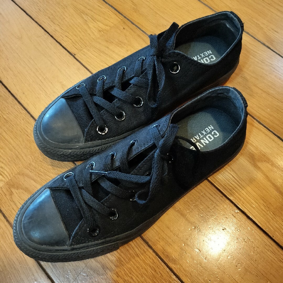 CONVERSE(コンバース)のCONVERSEの黒スニーカー キッズ/ベビー/マタニティのキッズ靴/シューズ(15cm~)(スニーカー)の商品写真