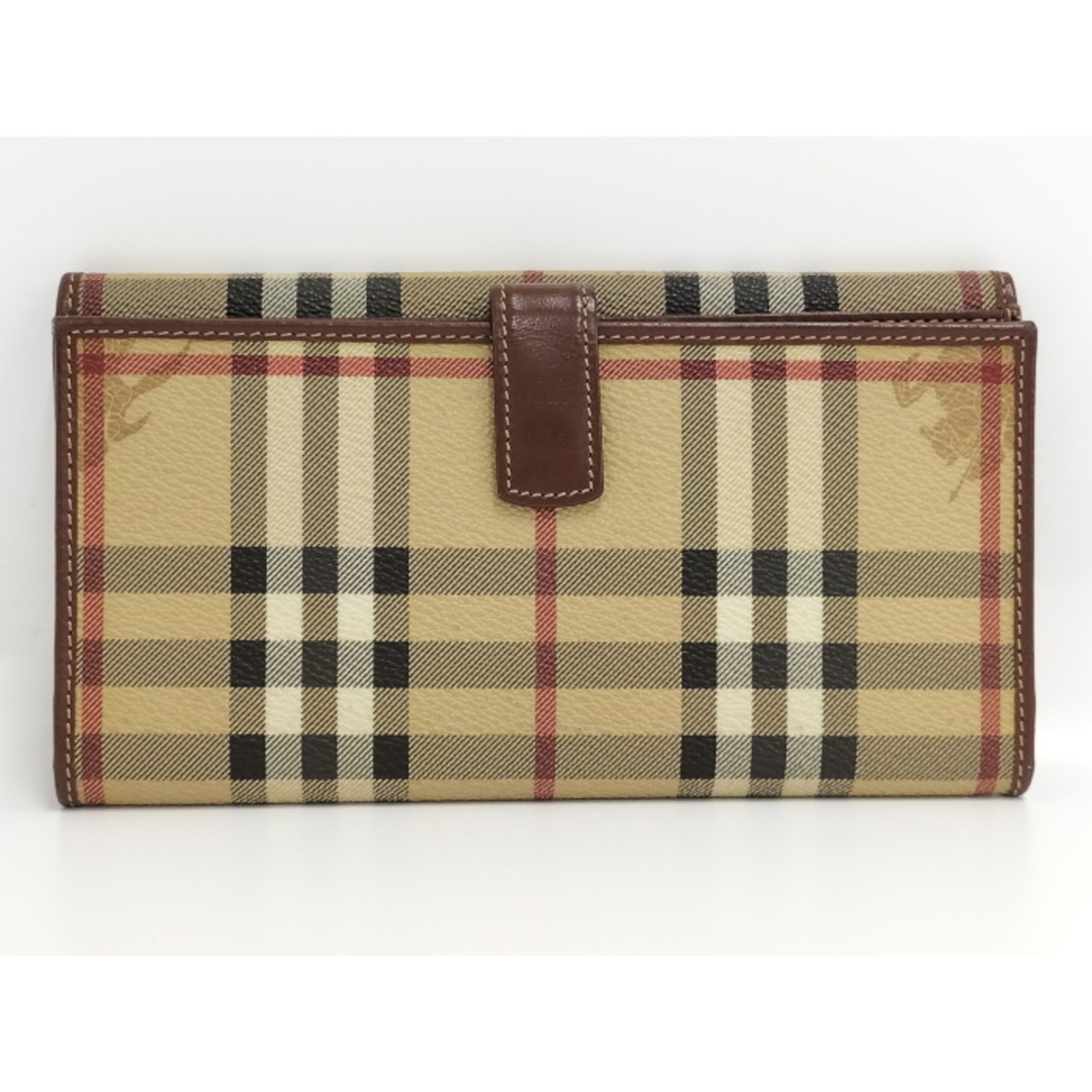 BURBERRY - Burberry 二つ折り 長財布 チェック柄 レザー PVC BURBERRY - Burberry 二つ折り 長財布 チェック柄 レザー PVC