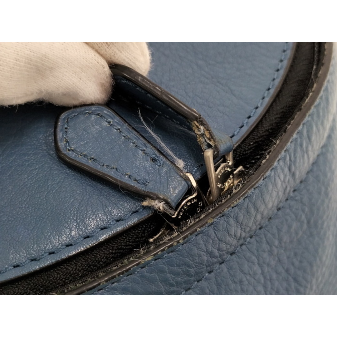 COACH ボディバッグ スリングバッグ 斜めがけ レザー ブルー系